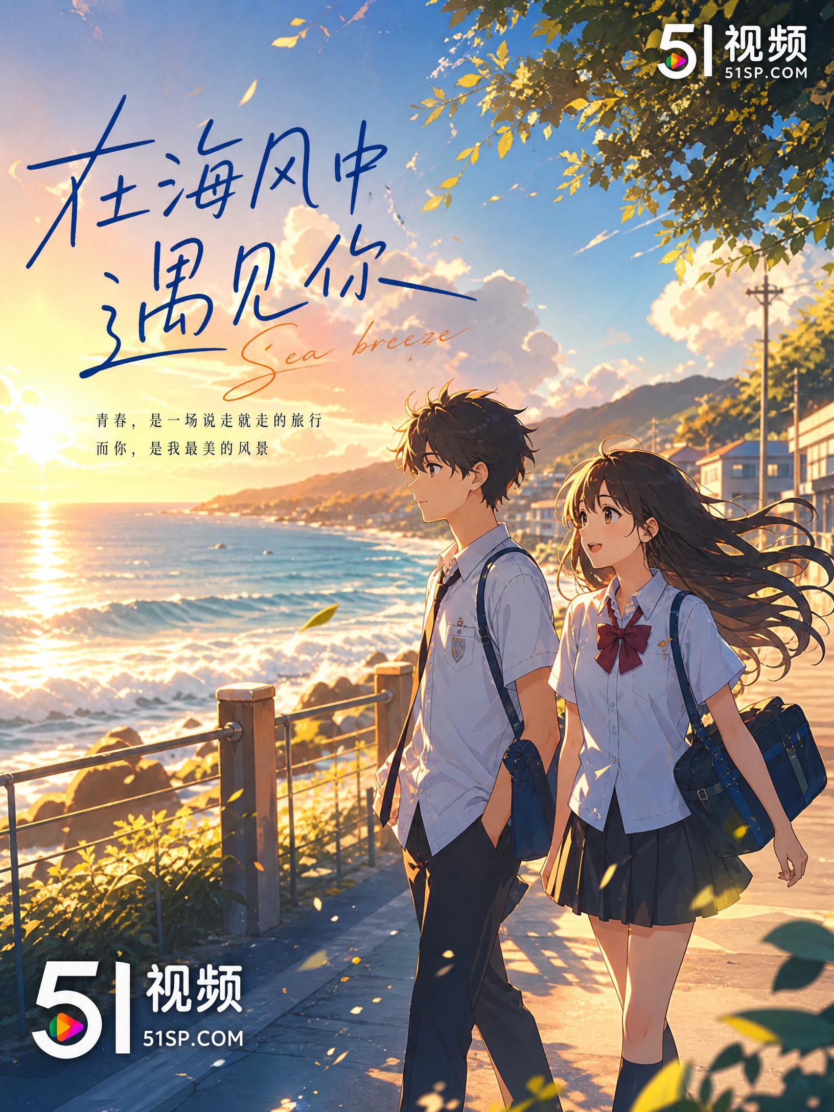 抖音风-在海风中遇见你抖音风演示